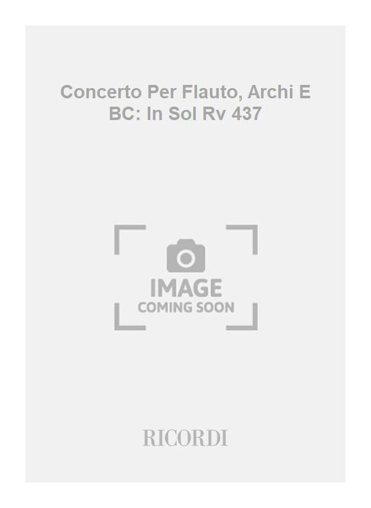 Concerti Per Fl., Archi E B.C.: